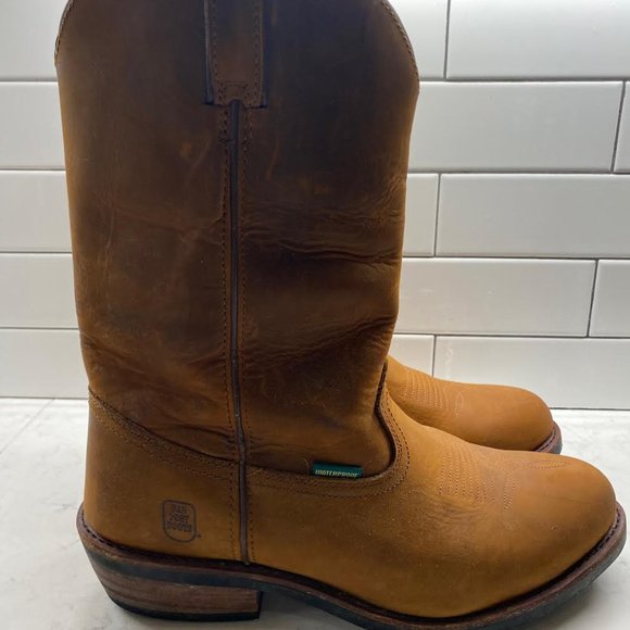 Men's DAN POST Albuquerque Waterproof Western Work Boots, SIZE 14EW - Picture 2 of 12